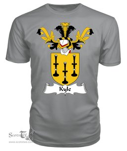 ScotsTee Shop Scottish Kyle Coat Of Arms Family Crest Scottish Gentry T Shirt