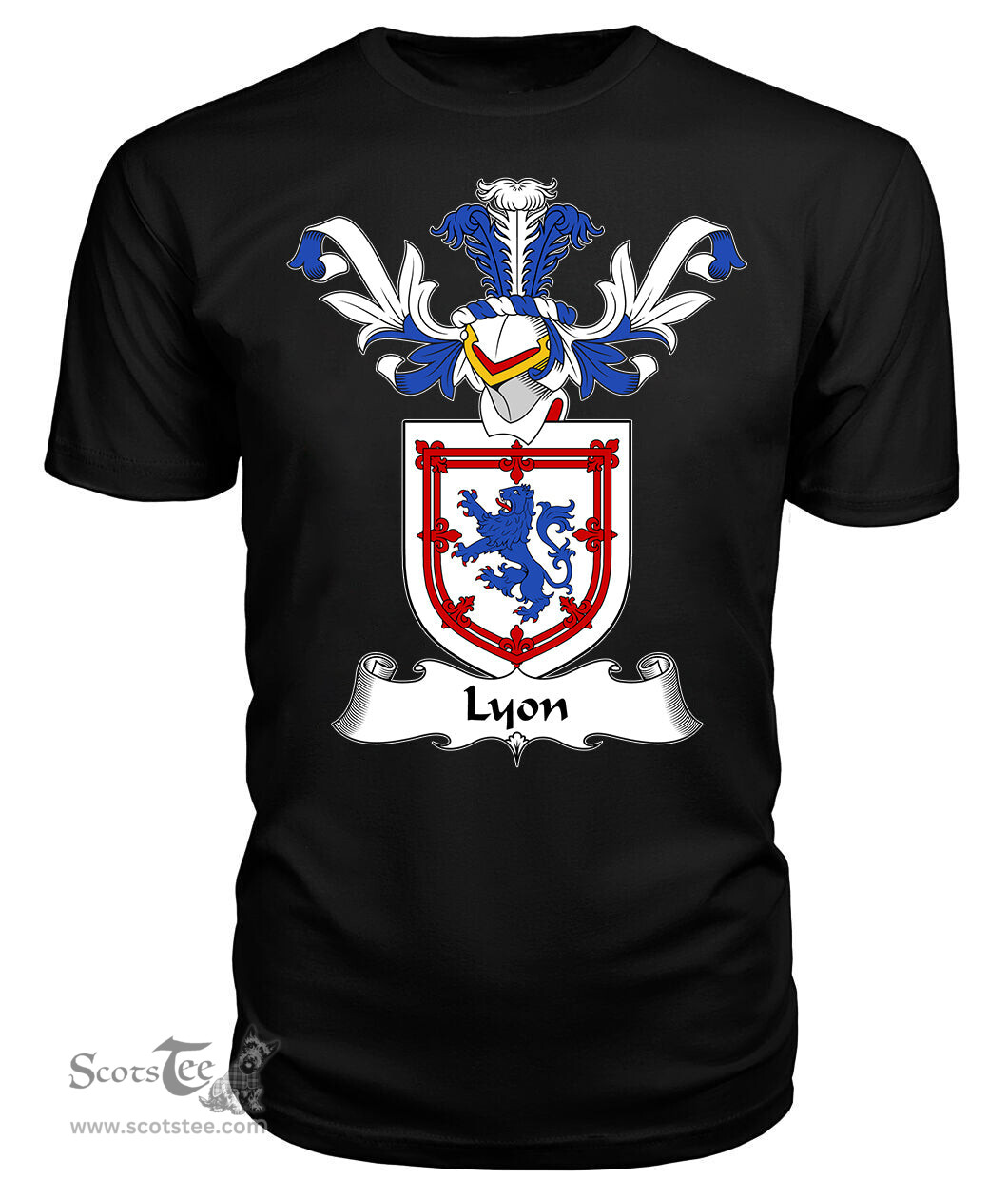 ScotsTee Shop Scottish Lyon Coat Of Arms Family Crest Scottish Gentry T Shirt