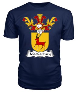 ScotsTee Shop Scottish MacCartney Coat Of Arms Family Crest Scottish Gentry T Shirt
