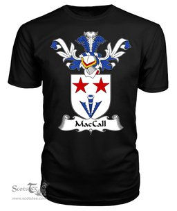 ScotsTee Shop Scottish MacCall or MacColl Coat Of Arms Family Crest Scottish Gentry T Shirt