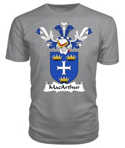ScotsTee Shop Scottish MacArthur Coat Of Arms Family Crest Scottish Gentry T Shirt