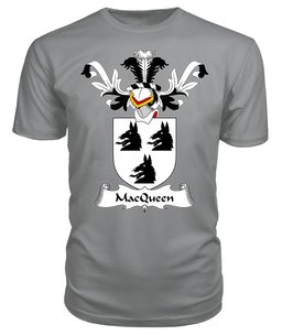 ScotsTee Shop Scottish MacQueen Coat Of Arms Family Crest Scottish Gentry T Shirt