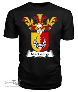 ScotsTee Shop Scottish MacGeorge Coat Of Arms Family Crest Scottish Gentry T Shirt
