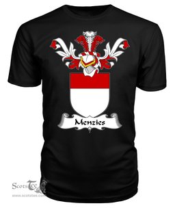 ScotsTee Shop Scottish Menzies Coat Of Arms Family Crest Scottish Gentry T Shirt