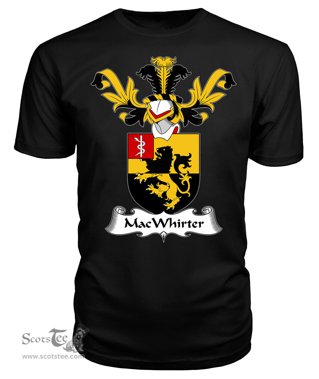 ScotsTee Shop Scottish MacWhirter Coat Of Arms Family Crest Scottish Gentry T Shirt