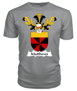 ScotsTee Shop Scottish Matthews Coat Of Arms Family Crest Scottish Gentry T Shirt