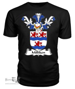 ScotsTee Shop Scottish Milliken Coat Of Arms Family Crest Scottish Gentry T Shirt