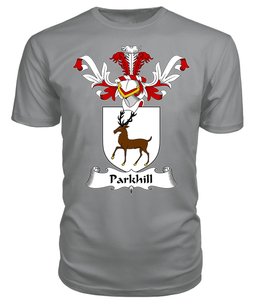 ScotsTee Shop Scottish Parkhill Coat Of Arms Family Crest Scottish Gentry T Shirt