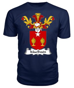 ScotsTee Shop Scottish MacIlvain Coat Of Arms Family Crest Scottish Gentry T Shirt