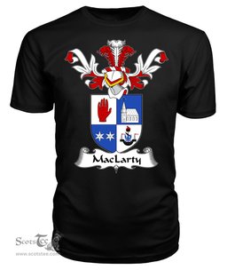 ScotsTee Shop Scottish MacLarty Coat Of Arms Family Crest Scottish Gentry T Shirt