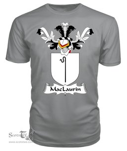 ScotsTee Shop Scottish MacLaurin or McLaurin Coat Of Arms Family Crest Scottish Gentry T Shirt