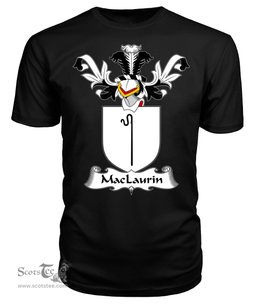 ScotsTee Shop Scottish MacLaurin or McLaurin Coat Of Arms Family Crest Scottish Gentry T Shirt