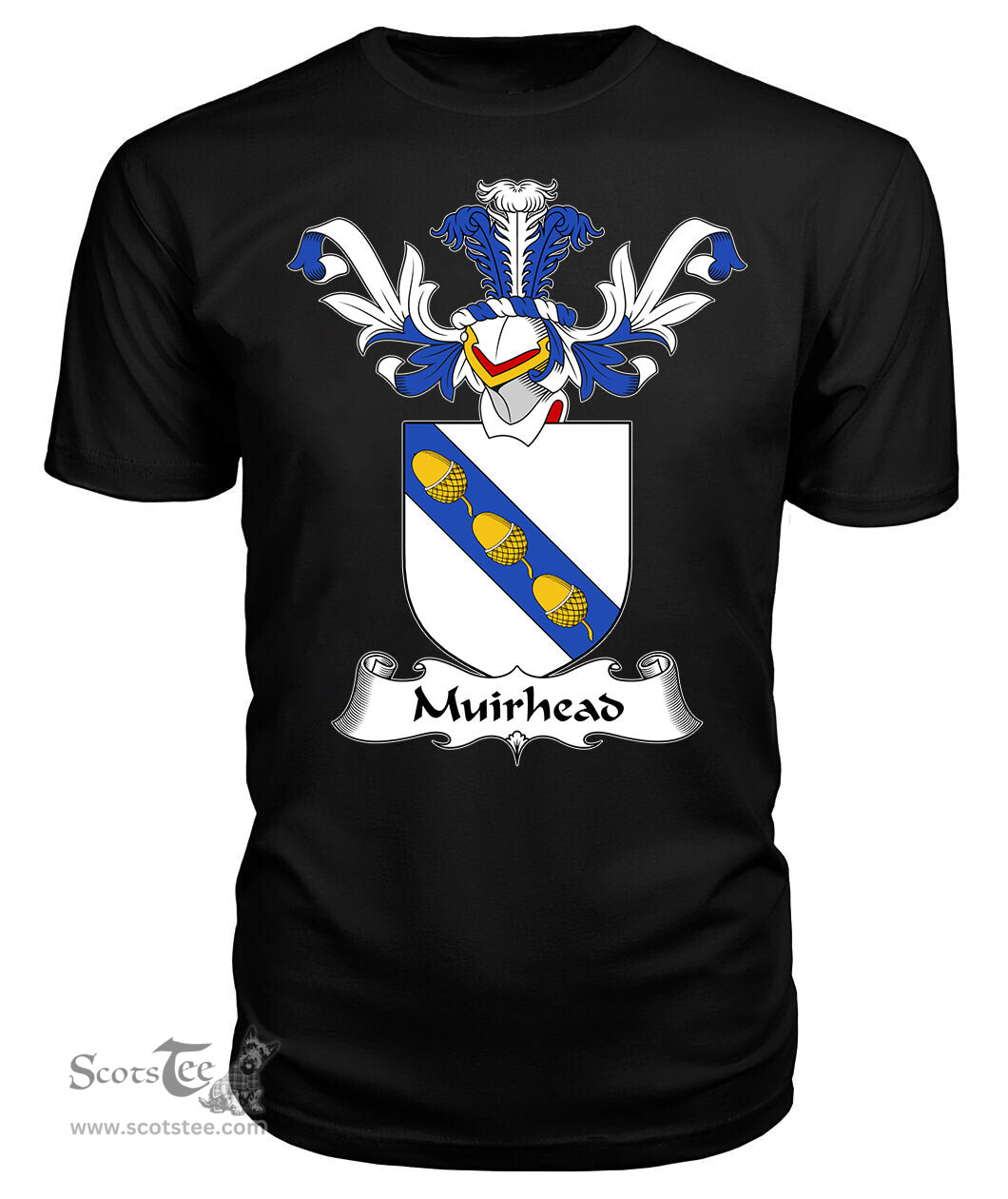 ScotsTee Shop Scottish Muirhead Coat Of Arms Family Crest Scottish Gentry T Shirt