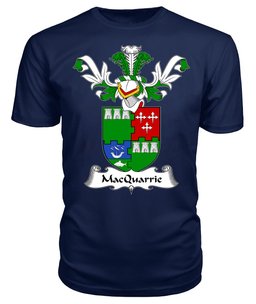 ScotsTee Shop Scottish MacQuarrie or MacGuarie Coat Of Arms Family Crest Scottish Gentry T Shirt