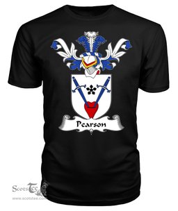 ScotsTee Shop Scottish Pearson Coat Of Arms Family Crest Scottish Gentry T Shirt