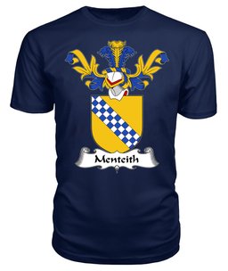 ScotsTee Shop Scottish Menteith Coat Of Arms Family Crest Scottish Gentry T Shirt