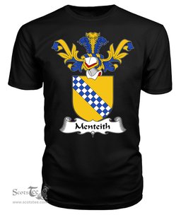 ScotsTee Shop Scottish Menteith Coat Of Arms Family Crest Scottish Gentry T Shirt