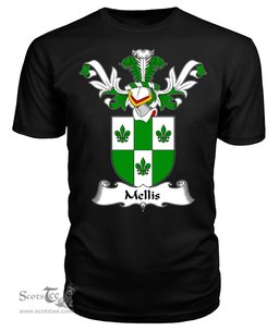 ScotsTee Shop Scottish Mellis Coat Of Arms Family Crest Scottish Gentry T Shirt