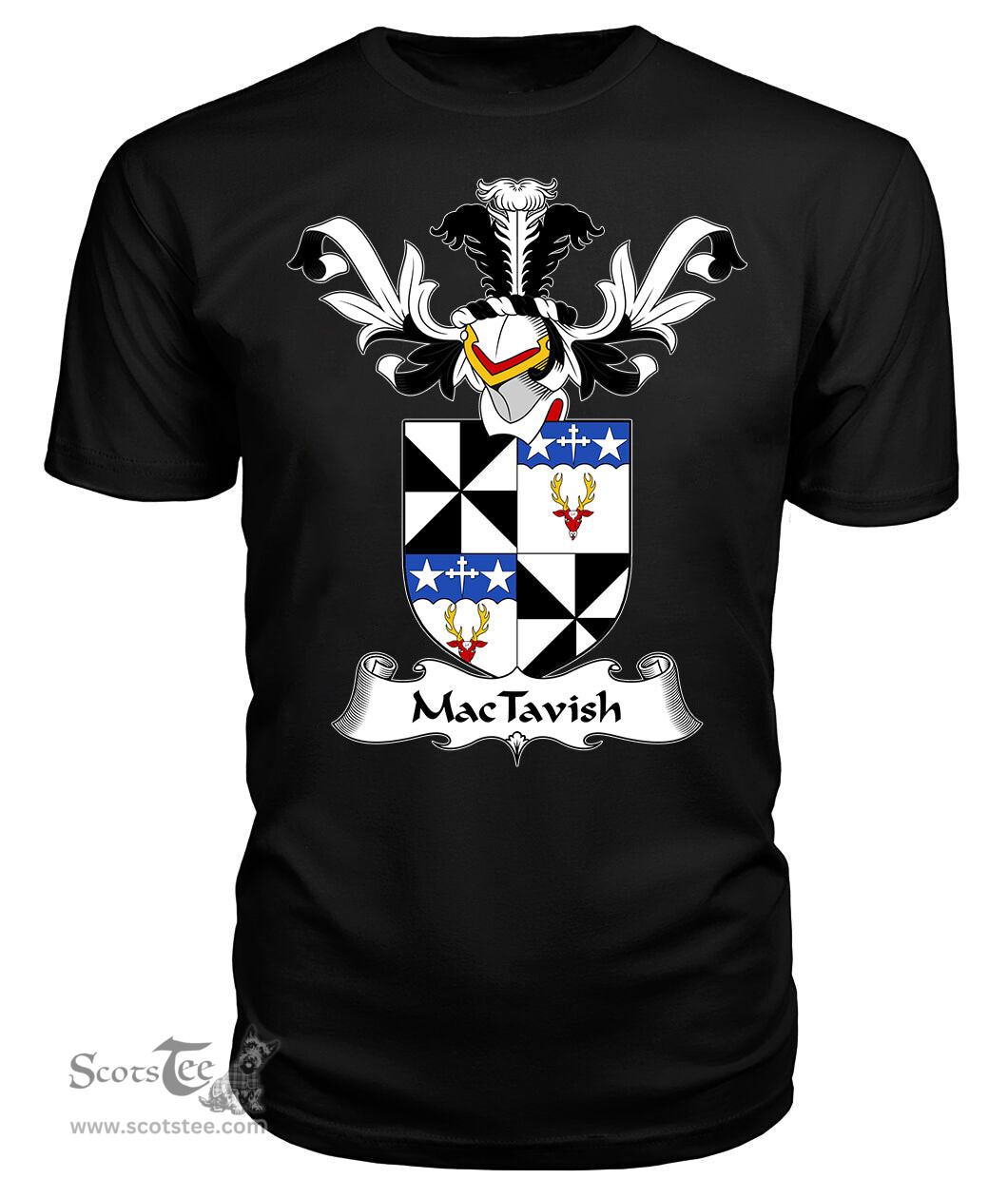 ScotsTee Shop Scottish MacTavish Coat Of Arms Family Crest Scottish Gentry T Shirt
