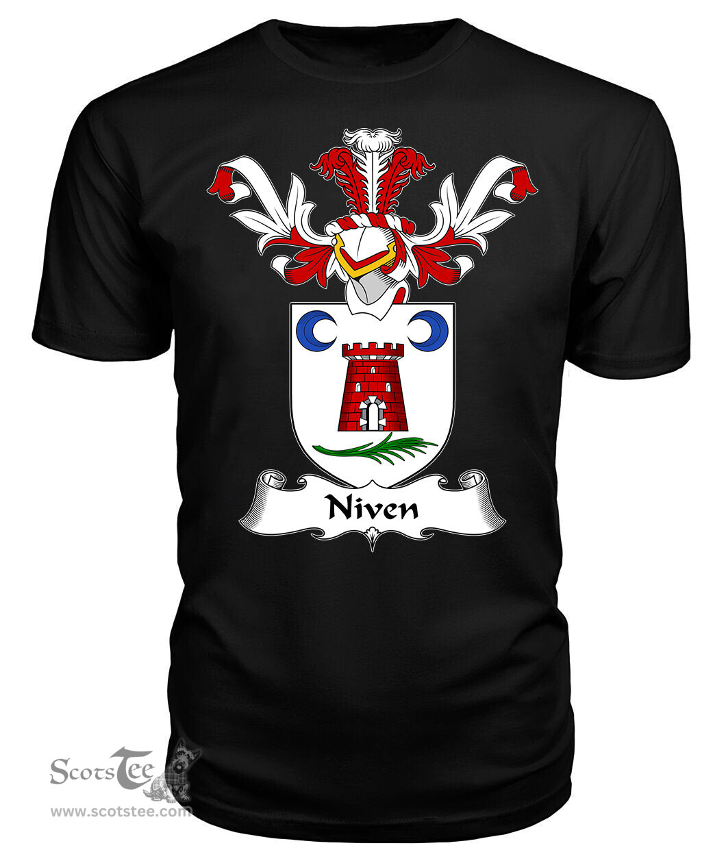ScotsTee Shop Scottish Niven Coat Of Arms Family Crest Scottish Gentry T Shirt