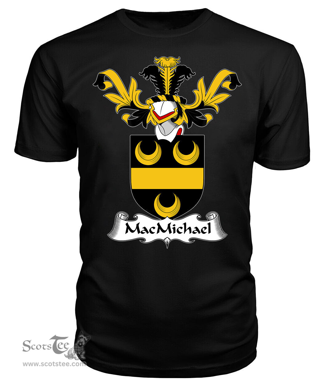ScotsTee Shop Scottish MacMichael Coat Of Arms Family Crest Scottish Gentry T Shirt