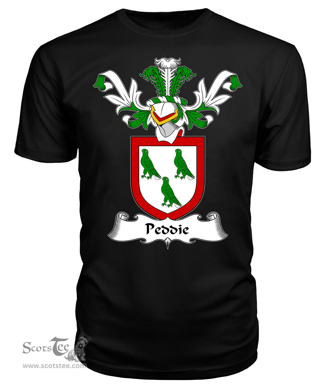 ScotsTee Shop Scottish Peddie Coat Of Arms Family Crest Scottish Gentry T Shirt