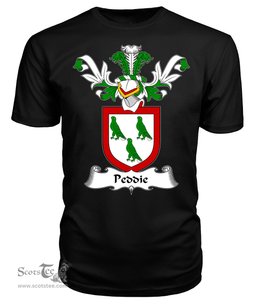 ScotsTee Shop Scottish Peddie Coat Of Arms Family Crest Scottish Gentry T Shirt