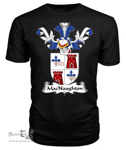 ScotsTee Shop Scottish MacNaughton or MacNaughten Coat Of Arms Family Crest Scottish Gentry T Shirt