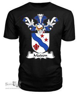 ScotsTee Shop Scottish Maison Coat Of Arms Family Crest Scottish Gentry T Shirt