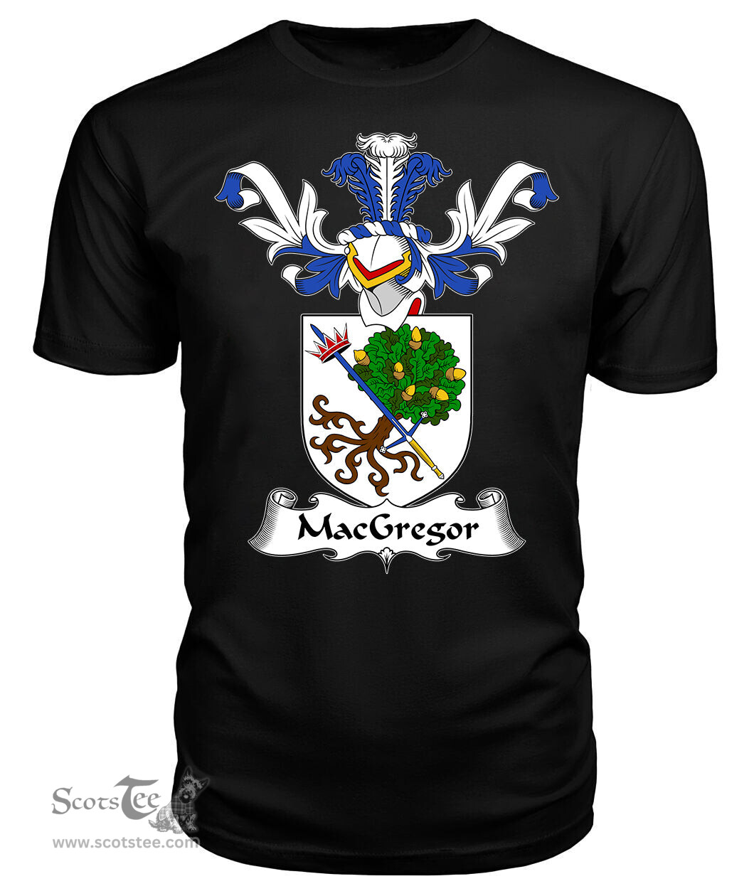 ScotsTee Shop Scottish MacGregor Coat Of Arms Family Crest Scottish Gentry T Shirt
