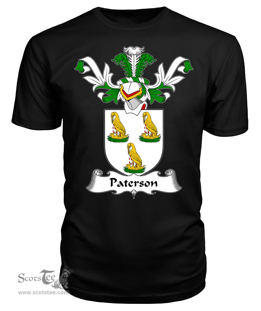 ScotsTee Shop Scottish Paterson Coat Of Arms Family Crest Scottish Gentry T Shirt