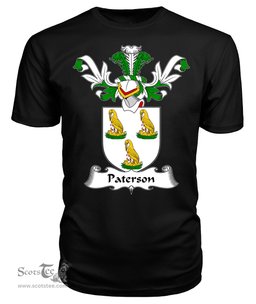 ScotsTee Shop Scottish Paterson Coat Of Arms Family Crest Scottish Gentry T Shirt