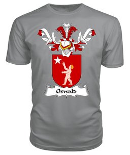 ScotsTee Shop Scottish Oswald (Encyclopaedia Heraldica) Coat Of Arms Family Crest Scottish Gentry T Shirt