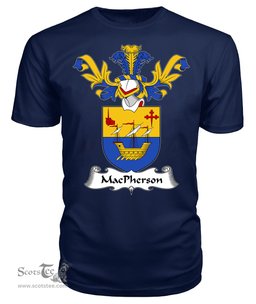 ScotsTee Shop Scottish MacPherson Coat Of Arms Family Crest Scottish Gentry T Shirt