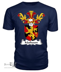 ScotsTee Shop Scottish Matheson Coat Of Arms Family Crest Scottish Gentry T Shirt