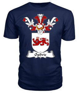 ScotsTee Shop Scottish Ogilvie Coat Of Arms Family Crest Scottish Gentry T Shirt