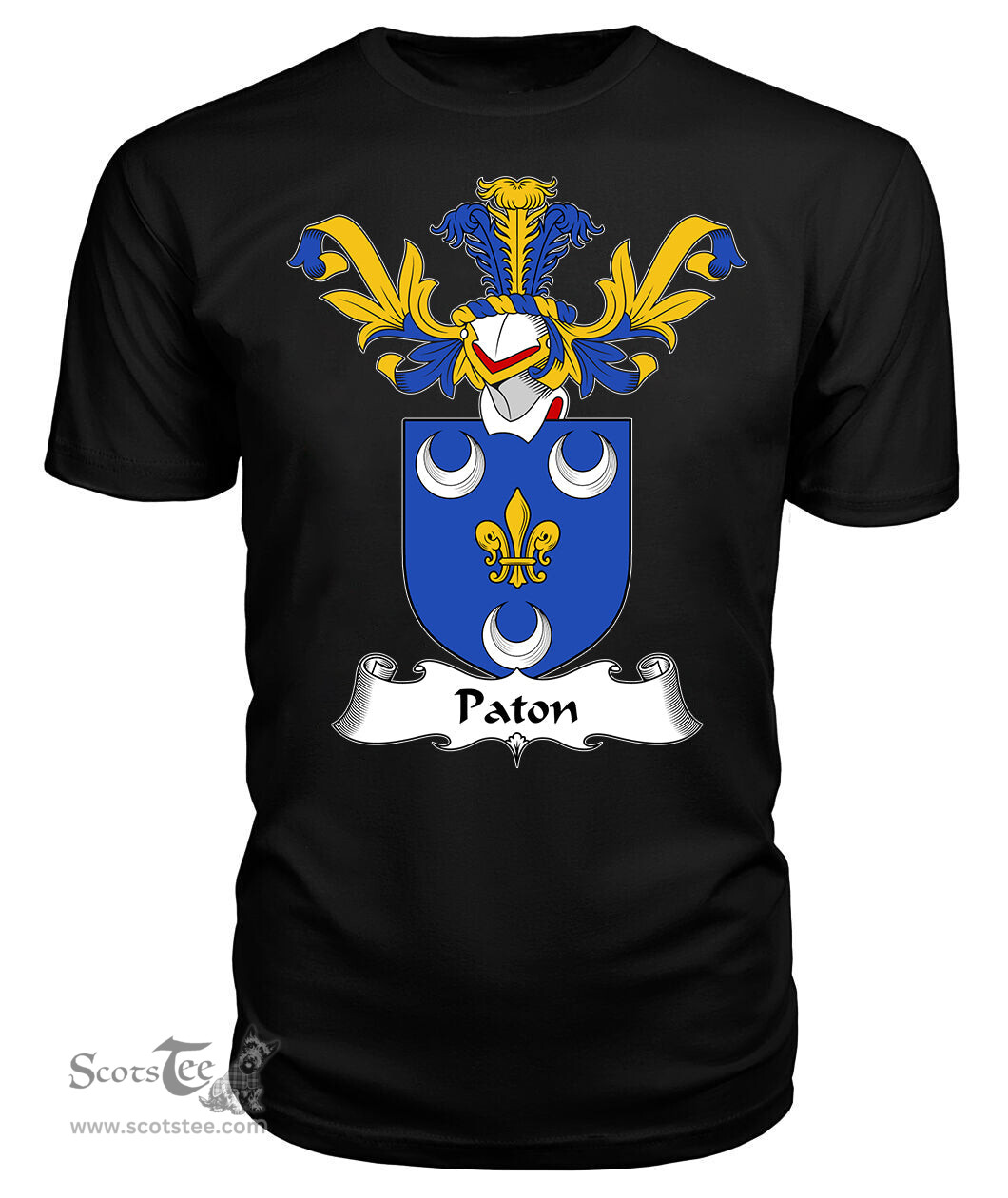 ScotsTee Shop Scottish Paton Coat Of Arms Family Crest Scottish Gentry T Shirt