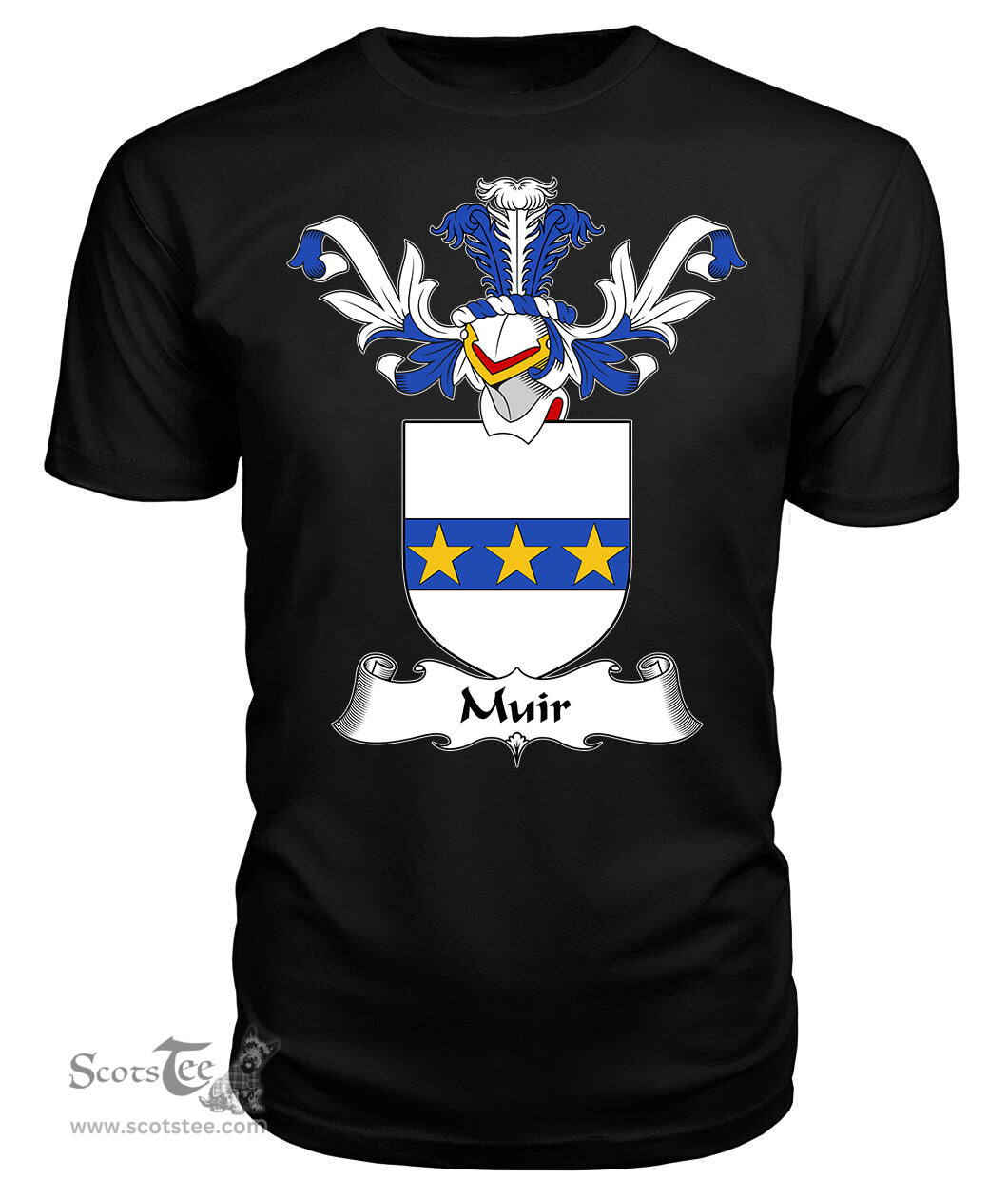 ScotsTee Shop Scottish Muir or Mure Coat Of Arms Family Crest Scottish Gentry T Shirt