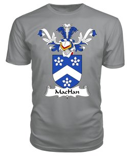 ScotsTee Shop Scottish MacHan or MacHann Coat Of Arms Family Crest Scottish Gentry T Shirt