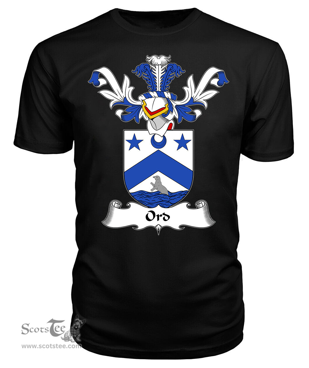 ScotsTee Shop Scottish Ord Coat Of Arms Family Crest Scottish Gentry T Shirt