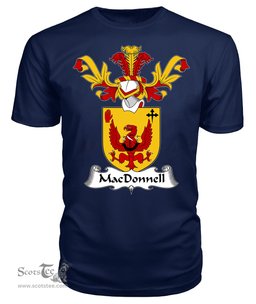 ScotsTee Shop Scottish MacDonnell Coat Of Arms Family Crest Scottish Gentry T Shirt