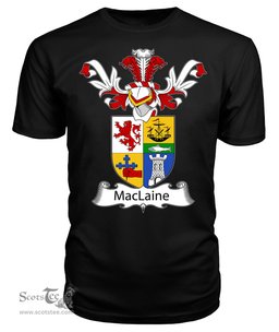 ScotsTee Shop Scottish MacLaine of Lochbuie Coat Of Arms Family Crest Scottish Gentry T Shirt