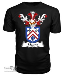 ScotsTee Shop Scottish Mayne Coat Of Arms Family Crest Scottish Gentry T Shirt