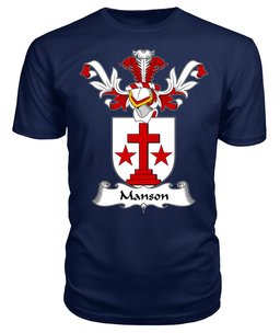 ScotsTee Shop Scottish Manson Coat Of Arms Family Crest Scottish Gentry T Shirt