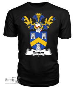 ScotsTee Shop Scottish Renton Coat Of Arms Family Crest Scottish Gentry T Shirt