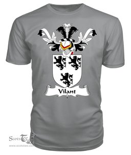 ScotsTee Shop Scottish Vilant Coat Of Arms Family Crest Scottish Gentry T Shirt