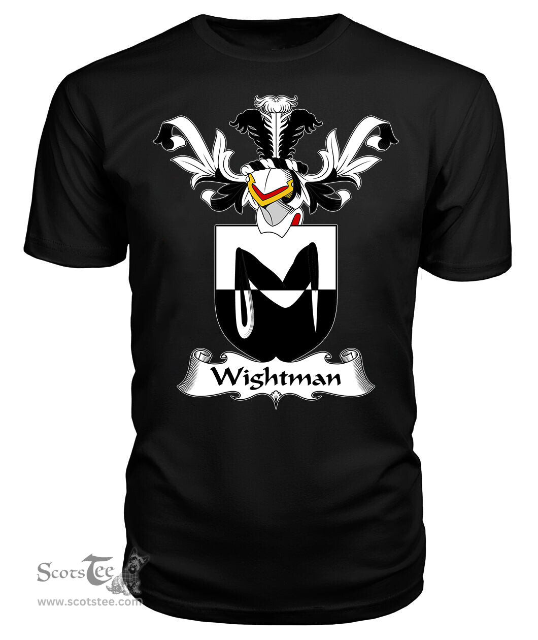 ScotsTee Shop Scottish Wightman Coat Of Arms Family Crest Scottish Gentry T Shirt