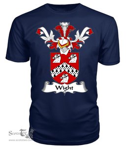 ScotsTee Shop Scottish Wight Coat Of Arms Family Crest Scottish Gentry T Shirt
