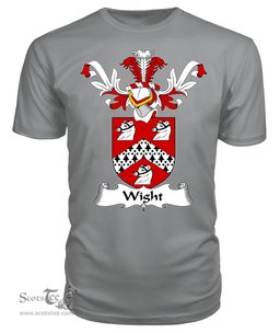 ScotsTee Shop Scottish Wight Coat Of Arms Family Crest Scottish Gentry T Shirt