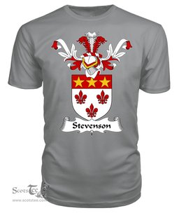 ScotsTee Shop Scottish Stevenson Coat Of Arms Family Crest Scottish Gentry T Shirt